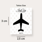 Schwarzes Flugzeug Tattoo
